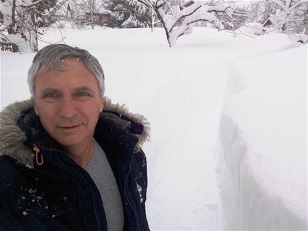 André Leers weet wat een pak sneeuw inhoudt