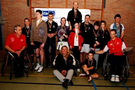 G-badmintonspelers gaan tot uiterste