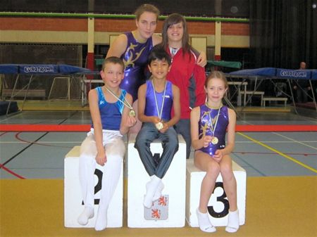 Goud voor trampolinegymnasten van Berkenbos