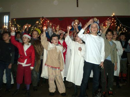 Leerlingen brengen kerstmusical