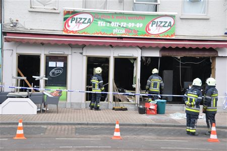 Ontploffing vernielt pizzeria