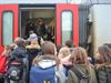Leerlingen van Viversel op trein naar Antwerpen