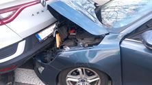 7 auto's knallen op elkaar op E314 in Zolder