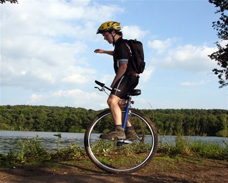400 km fietsen op één wiel