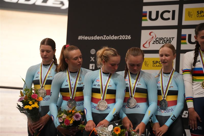 Belgische dames winnen zilver per ploeg