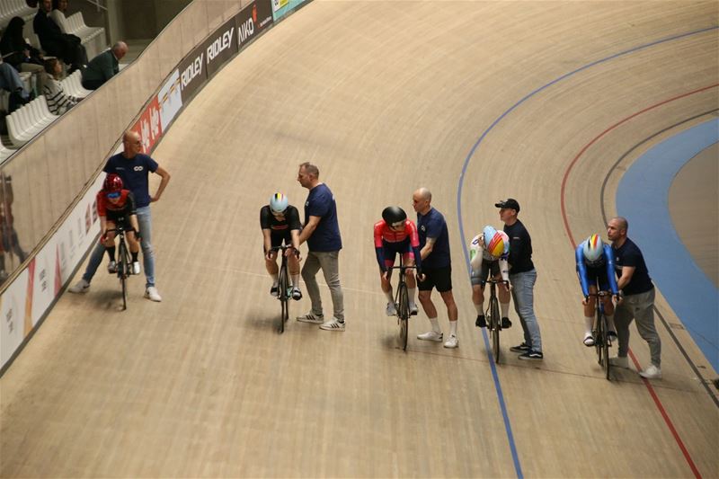 BK op de piste in de Velodroom op 14 november