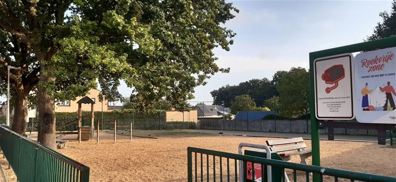 Camera tegen vandalisme aan speelplein Mommeplas