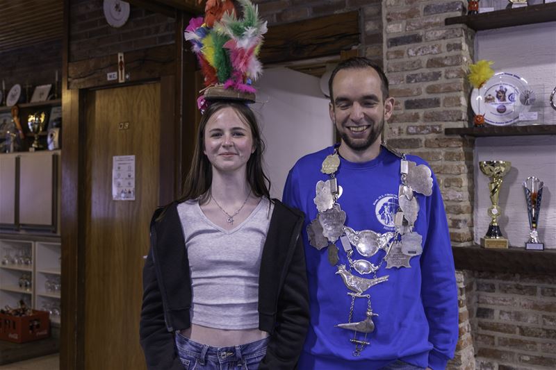 Cara en Dimitri prinses en koning bij OLV-gilde