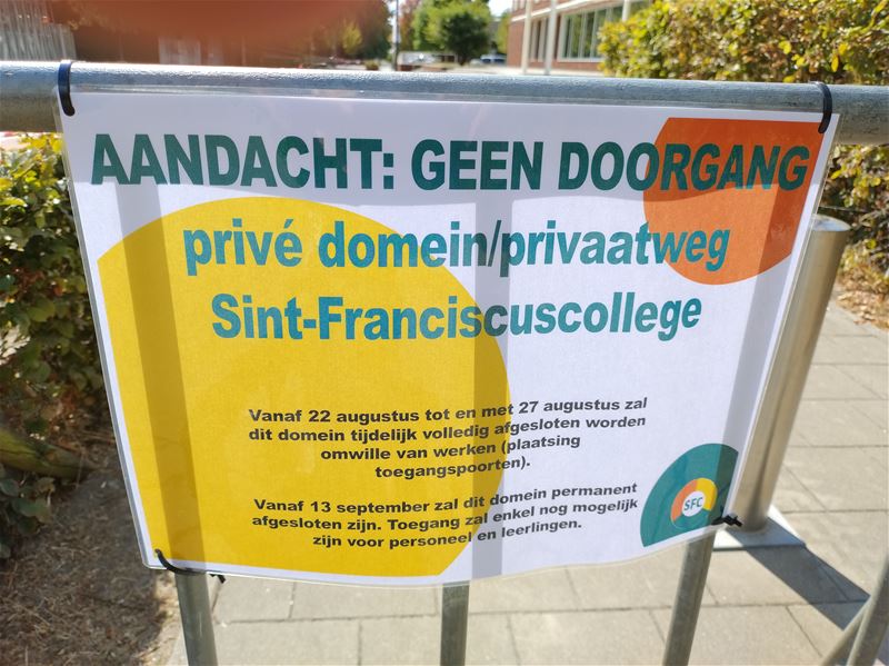 College sluit Minderbroedersstraat definitief af