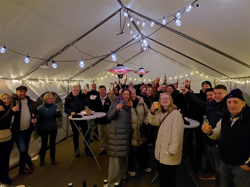 Corbiestraat proostte op het nieuwe jaar