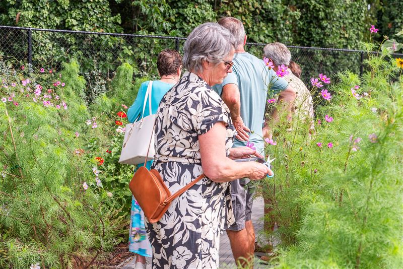 De zintuigen laten prikkelen in de Beleeftuin
