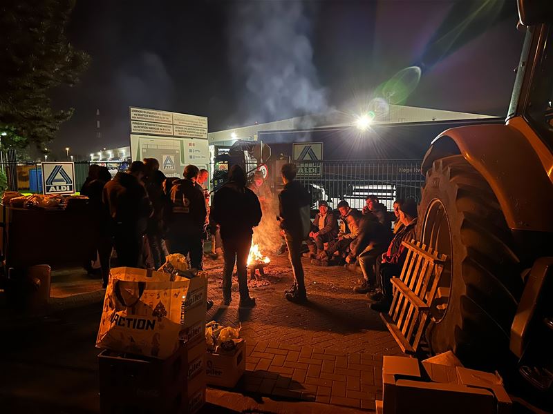 Distributiecentrum Aldi nog steeds geblokkeerd