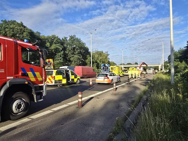 Drie gewonden na crash op eerder ongeval