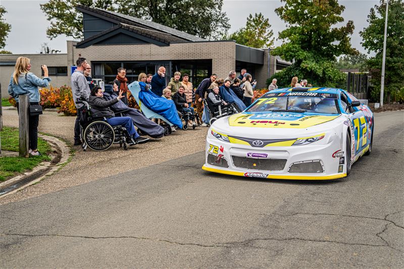 Een warm welkom voor de NASCAR-rijders