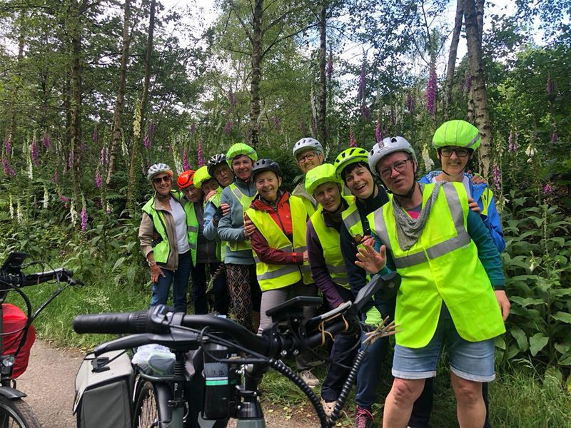 Femma Berkenbos fietste naar Bladel