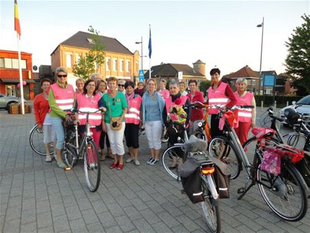 Femma fietst roze draad