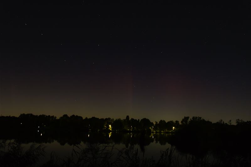 Fotografisch noorderlicht te zien