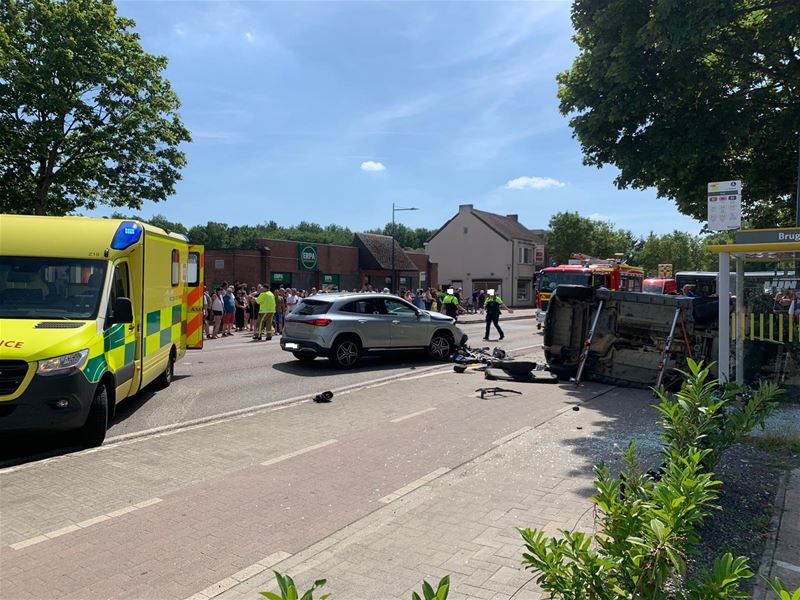 Gewonden en ravage bij botsing op Cité