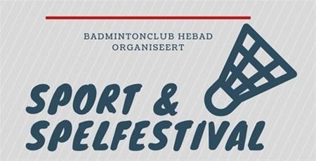 Hebad organiseert zondag sport- en spelfestival