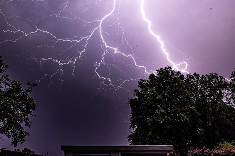 Het was een pittig onweer