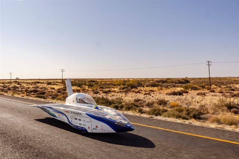 Innoptus Solar Team verbreekt dagrecord