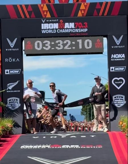 Jelle Geens is wereldkampioen halve Ironman