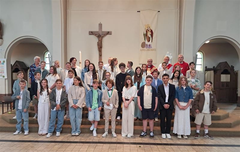 Jongeren kregen het vormsel in Heusden