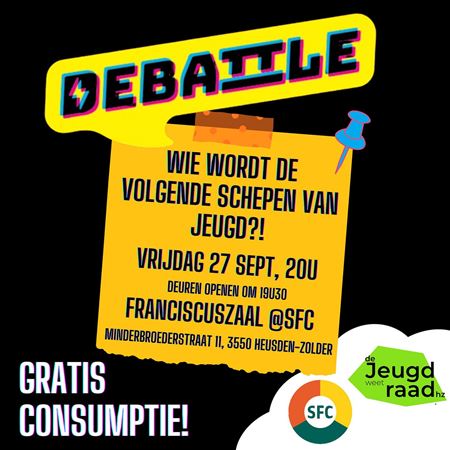 Morgen verkiezingsdebat van de jeugdraad