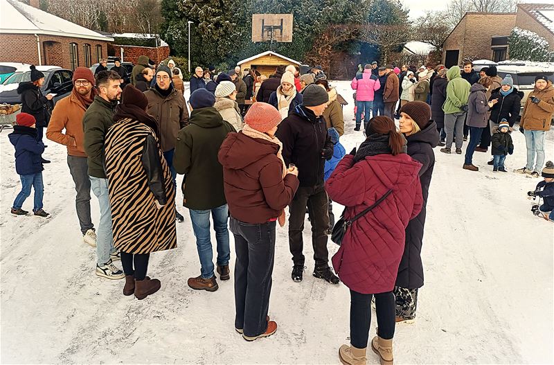 Nieuwjaarswensen en sneeuwpret in de Blauwe Wijk