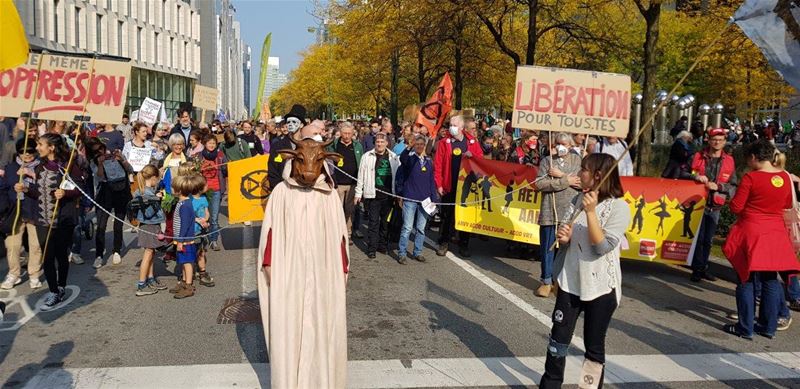 Ook uit Heusden-Zolder stapten klimaatbetogers op