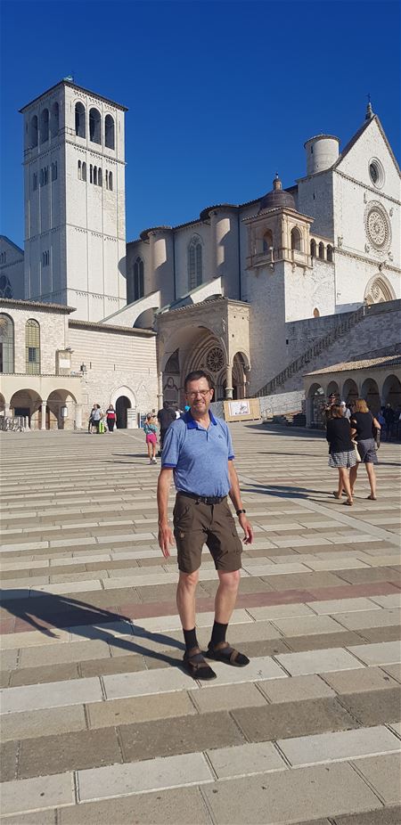 Paul Coolen is aangekomen in Assisi