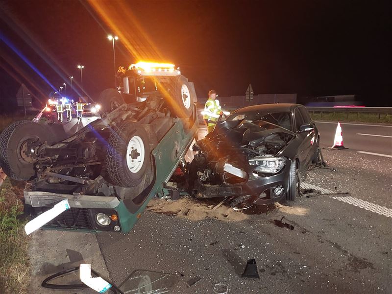 Ravage bij crash op snelweg