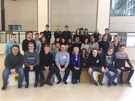 SFC-leerlingen op bezoek in Vlaams parlement
