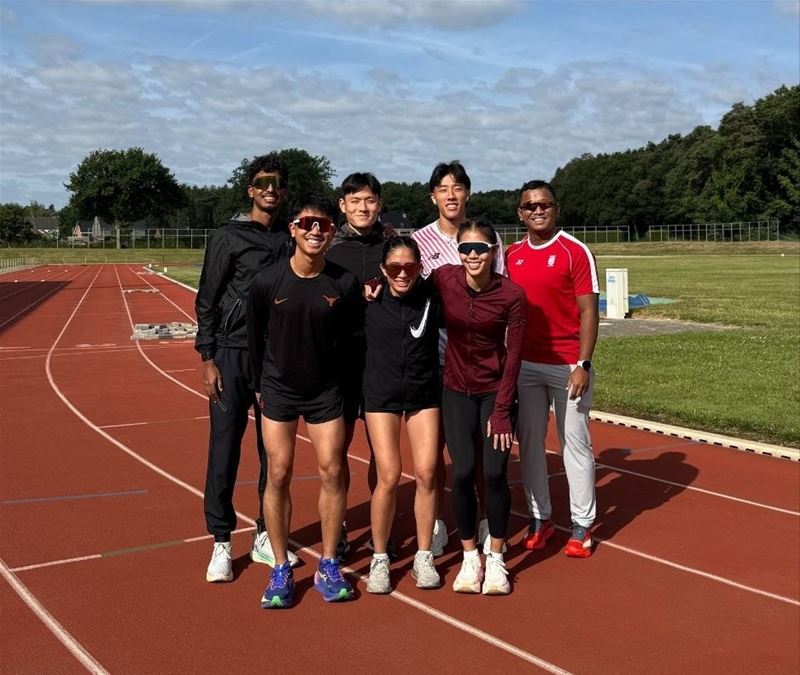 Singaporese atleten op stage aan De Veen