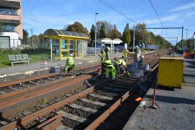 Spoorwerken Koerselsebaan voor op schema