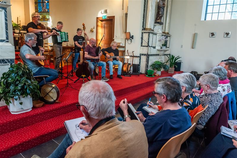 Tekenaars geïnspireerd door muziek van Botswing