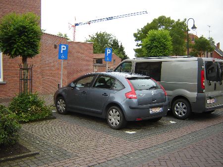 Tijdelijke gehandicaptenparkings in Heusden