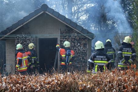 Tuinhuis vat vuur in Schobbenberg