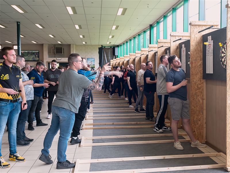 Veel deelnemers aan dartstornooi bij SK Heusden 06