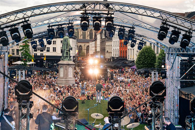 Vlaanderen Muziekland op 16/8 op het Marktplein
