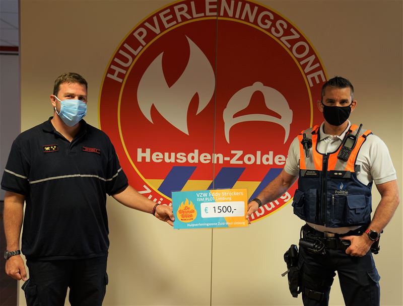 Vzw Eddy Strijckers steunt brandweerslachtoffers