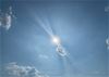 Wolken hielden de temperatuur binnen de perken