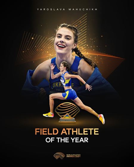 Yaroslava Mahuchikh is Field Athlete of the Year