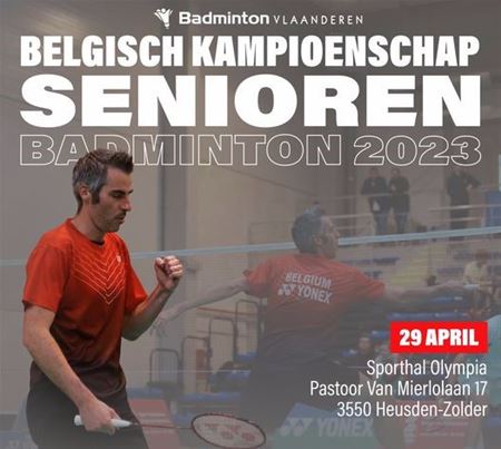 Zaterdag BK badminton voor senioren in Olympia