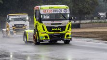 Regen maakt truckraces nog moeilijker