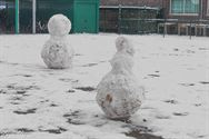 Reuze sneeuwballen in De Brug