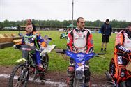 Loodzware speedwayraces op geteisterde baan