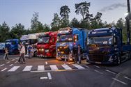 Een bijzonder moment tussen de trucks