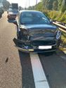 Drie auto's botsen op E314