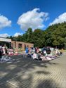 Een rustige rommelmarkt in Zolder